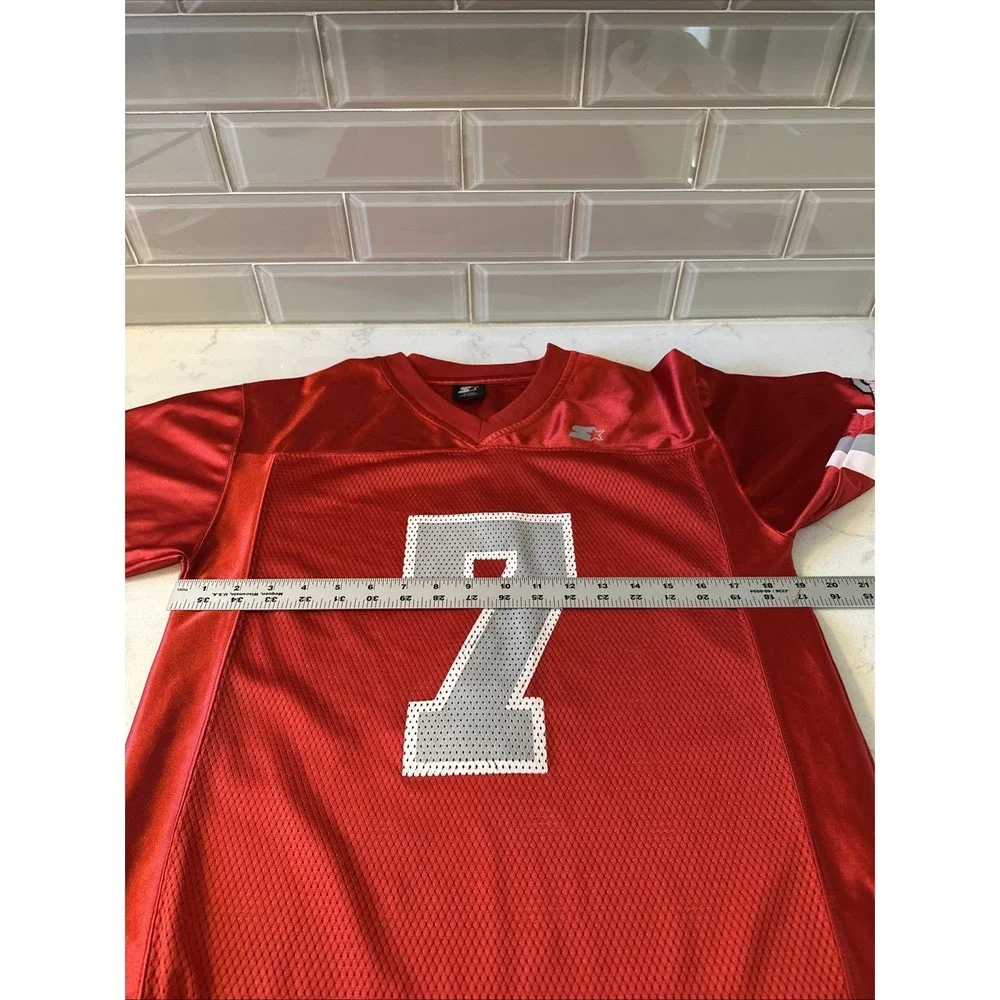 Starter VTG Ohio State Buckeyes Football #7 Jersey Mens S Uniform Shirt Red Mesh